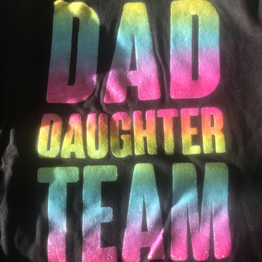 NWt 16 dad daughter team rainbow shirt family top - Picture 5 of 5
